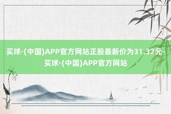 买球·(中国)APP官方网站正股最新价为31.32元-买球·(中国)APP官方网站