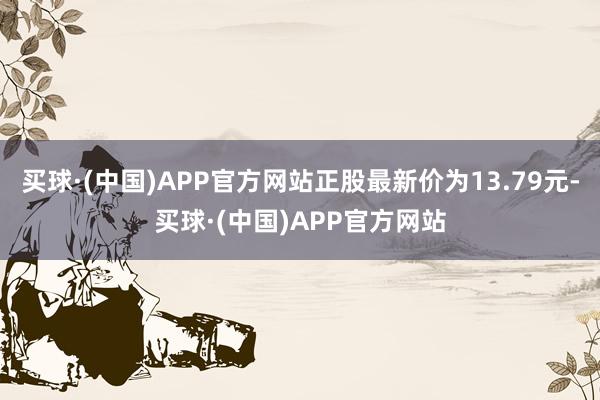 买球·(中国)APP官方网站正股最新价为13.79元-买球·(中国)APP官方网站