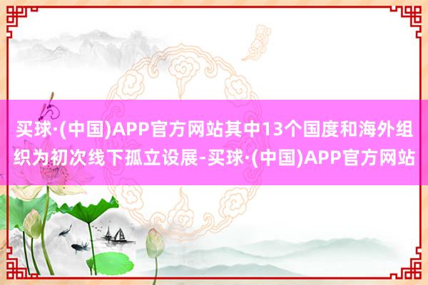 买球·(中国)APP官方网站其中13个国度和海外组织为初次线下孤立设展-买球·(中国)APP官方网站